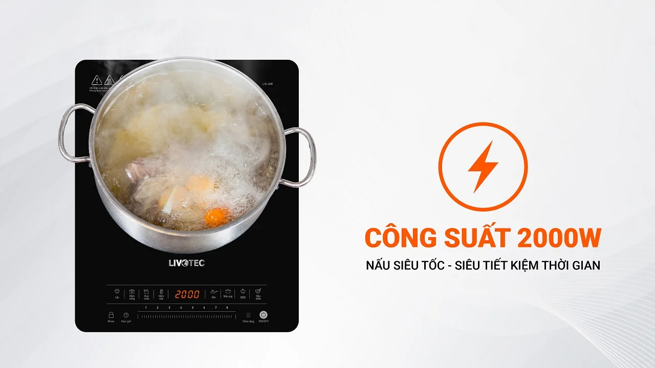 Công suất lớn đến 2000W