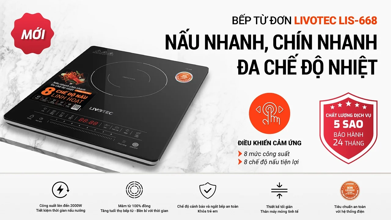 Bếp từ đơn Livotec LIS-668