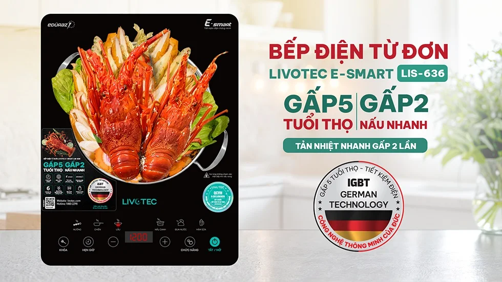 Bếp từ đơn Livotec E-smart LIS-636