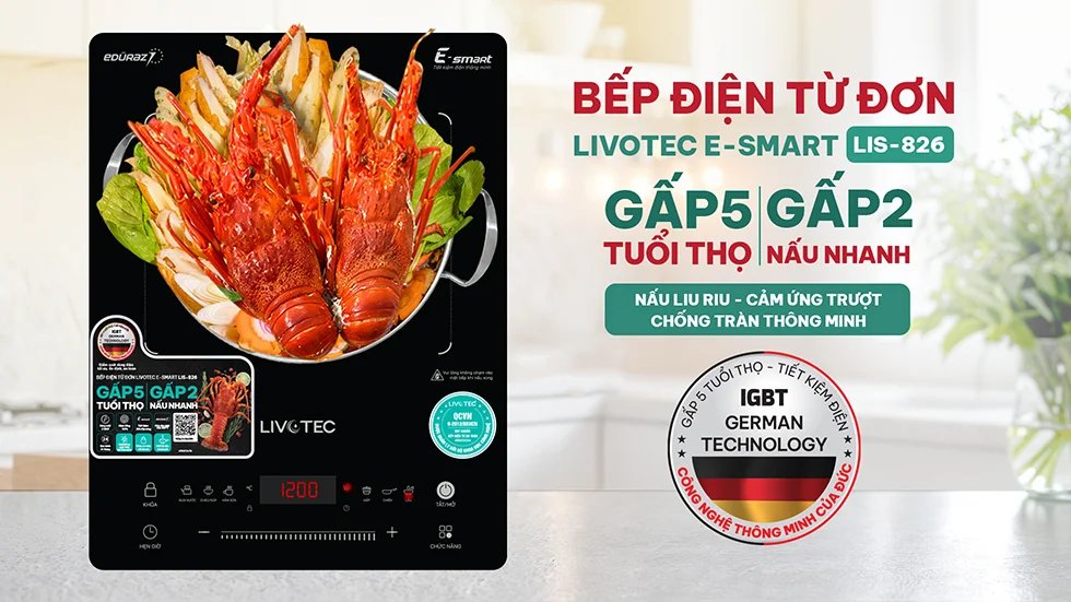 Bếp từ đơn Livotec E-smart LIS-826