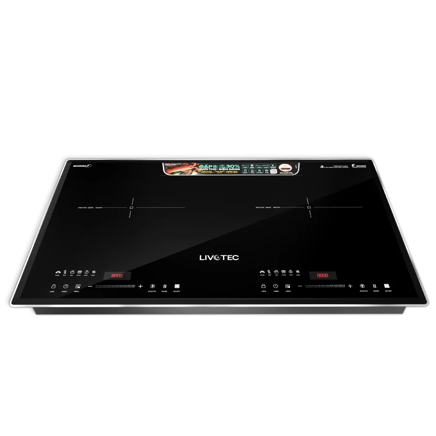 Bếp từ đôi Livotec E-SMART LID-980M