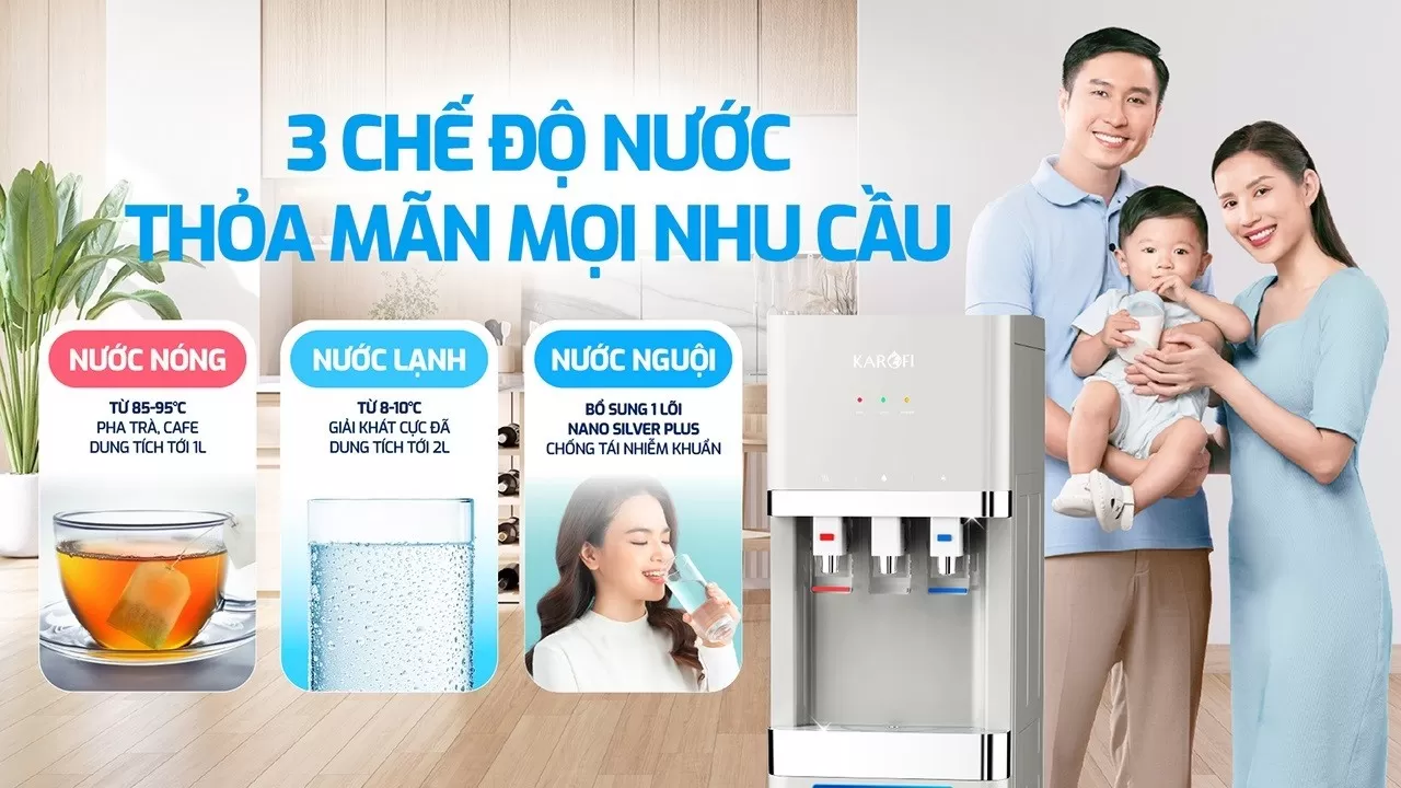 Máy nóng lạnh Karofi HCV208G