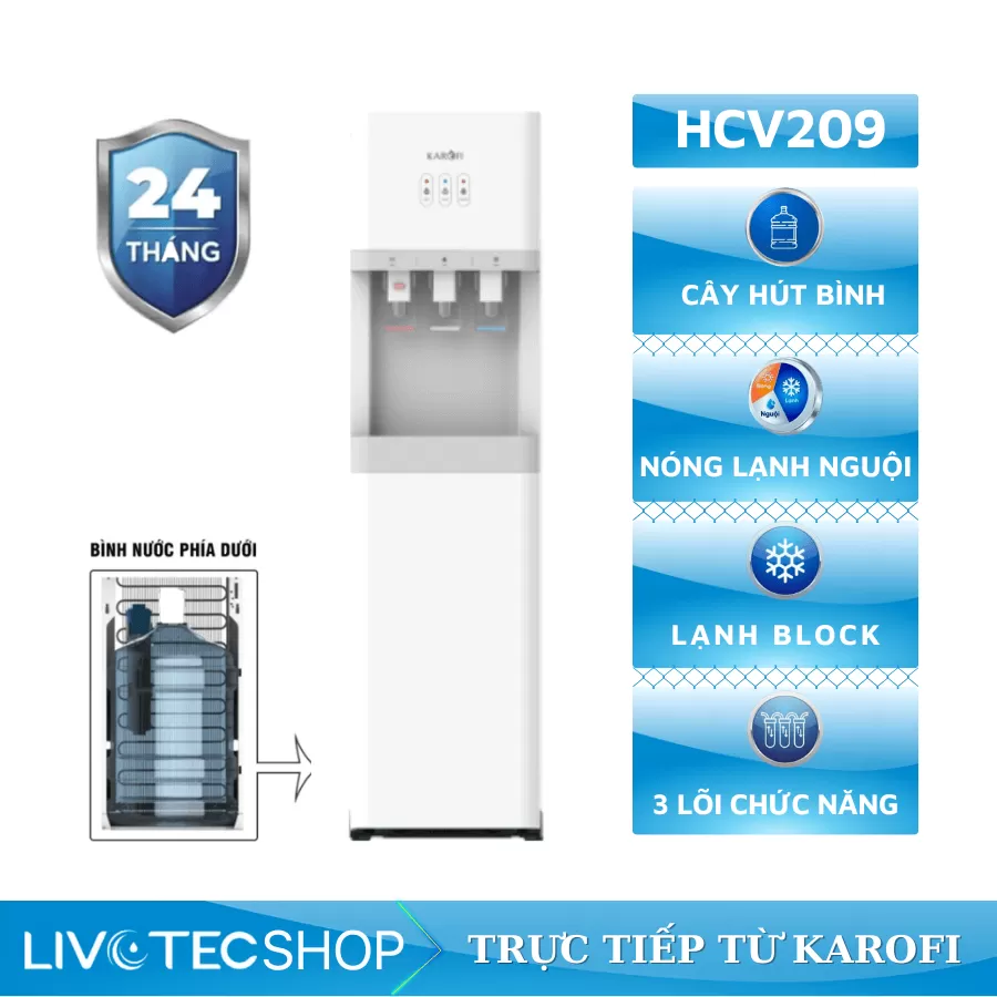 Cây nước nóng lạnh Karofi HCV209