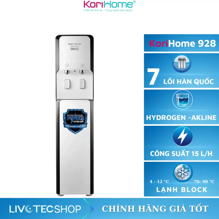 Máy lọc nước nóng lạnh Korihome WPK-928