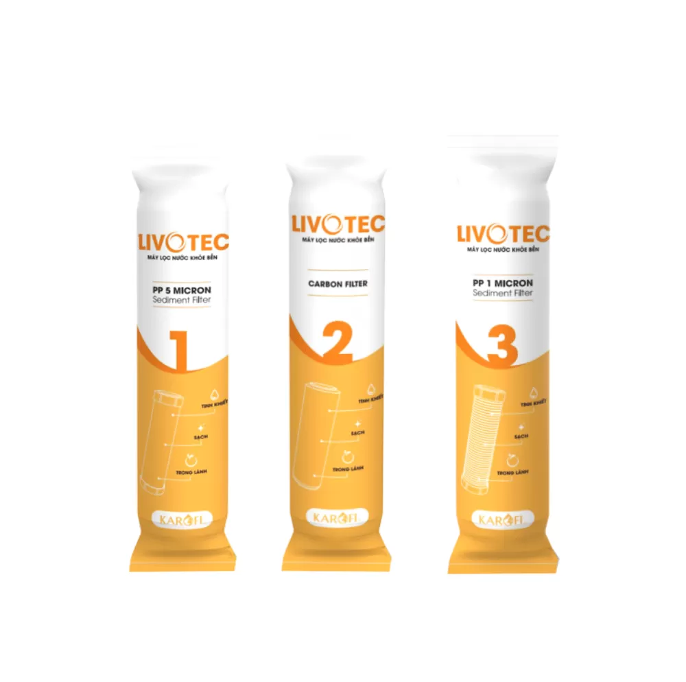 Bộ lõi lọc nước Karofi Livotec 123