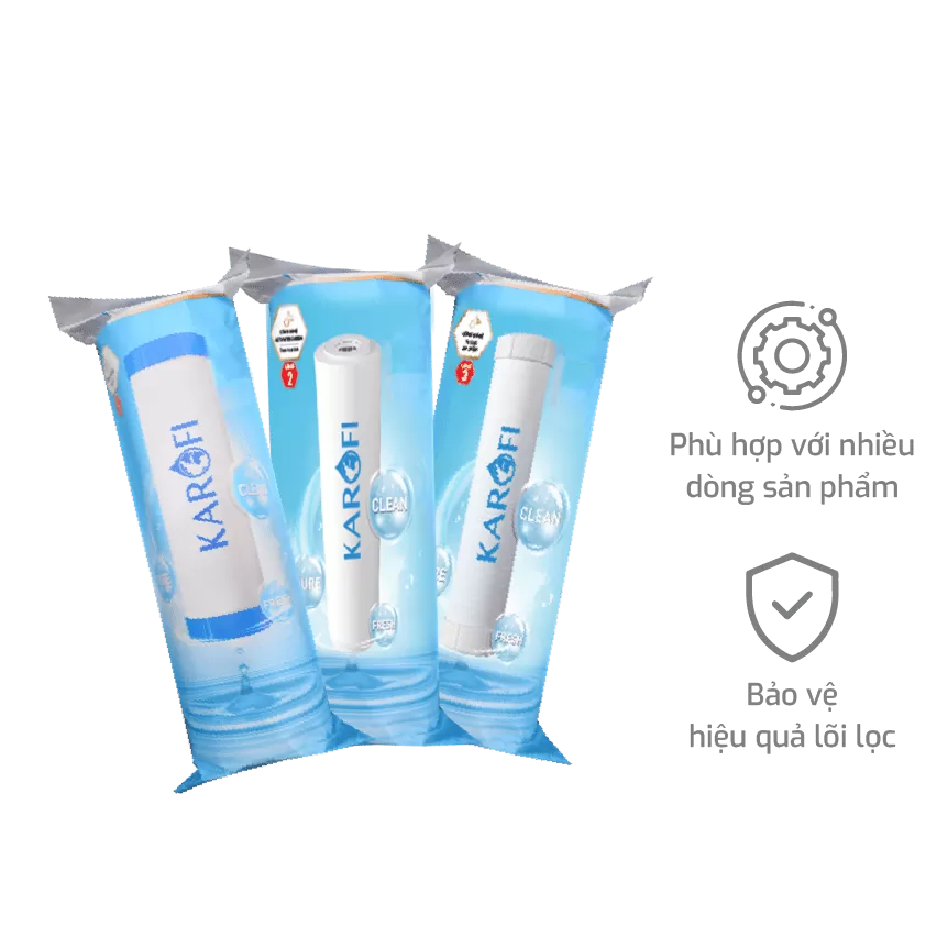 Bộ lõi lọc thô Karofi 1,2,3 Smax Duo