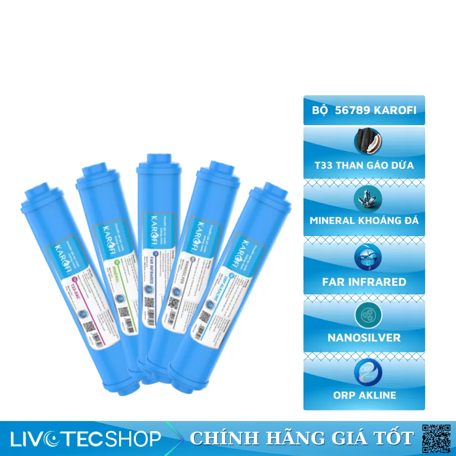 Bộ lõi lọc nước Karofi số 56789