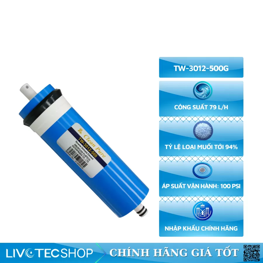 Màng RO Clean Pure TW-3012-500