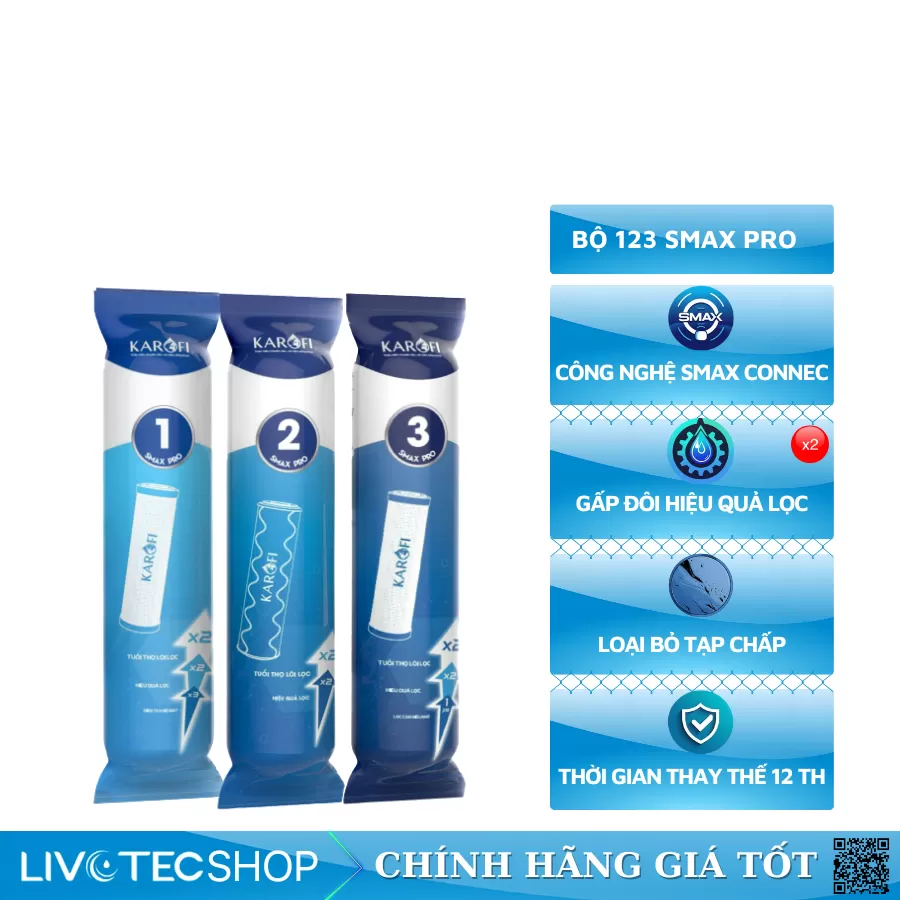 Bộ lõi lọc thô Karofi Smax Pro 1,2,3
