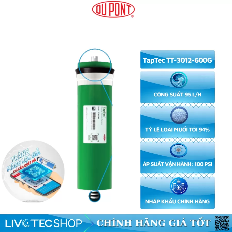 Màng Ro DuPont TapTec TT-3012-600G