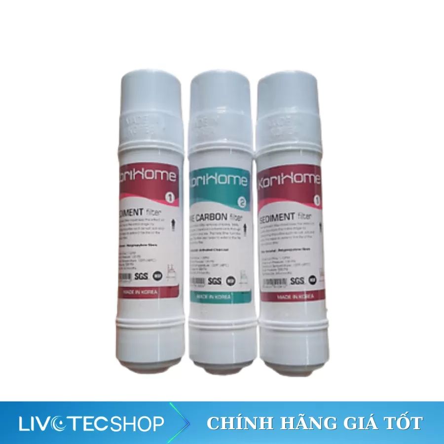 Bộ lõi lọc 123 Korihome chính hãng