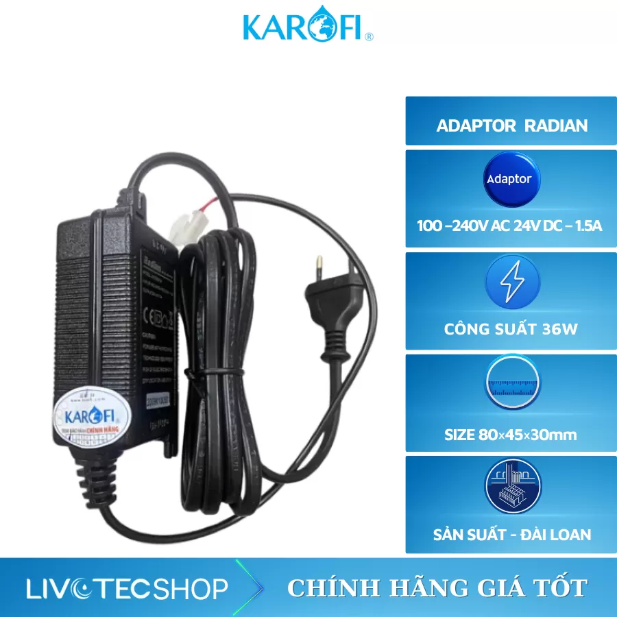 Nguồn 24V 1.5A Radian