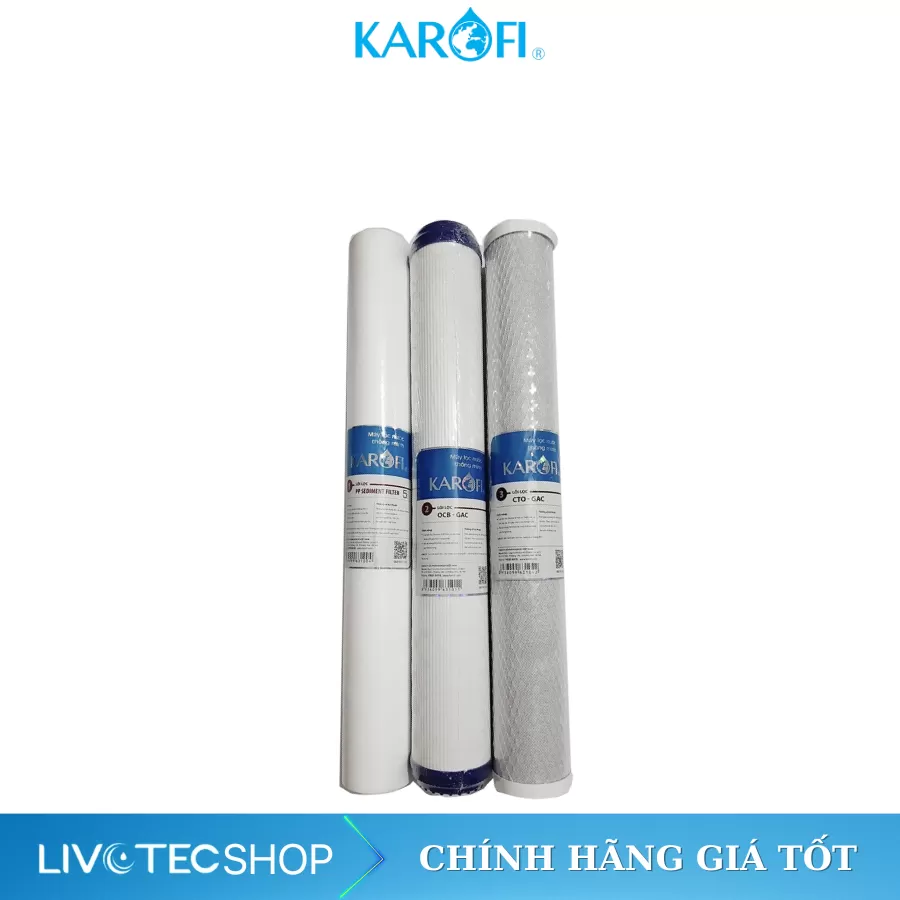 Bộ lõi lọc 123 Karofi 20 inch