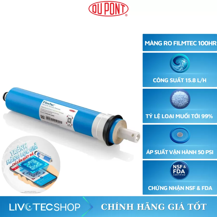Màng RO FilmTec TW30‑1812‑100HR
