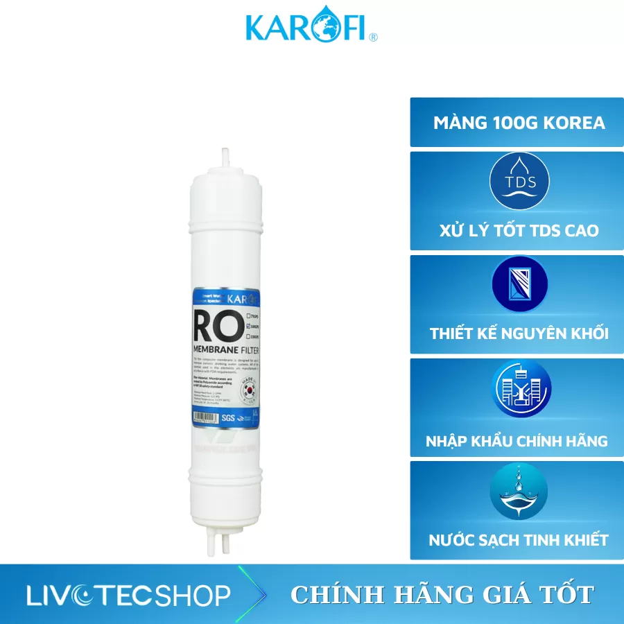 Màng lọc RO Karofi 100GPD Hàn Quốc