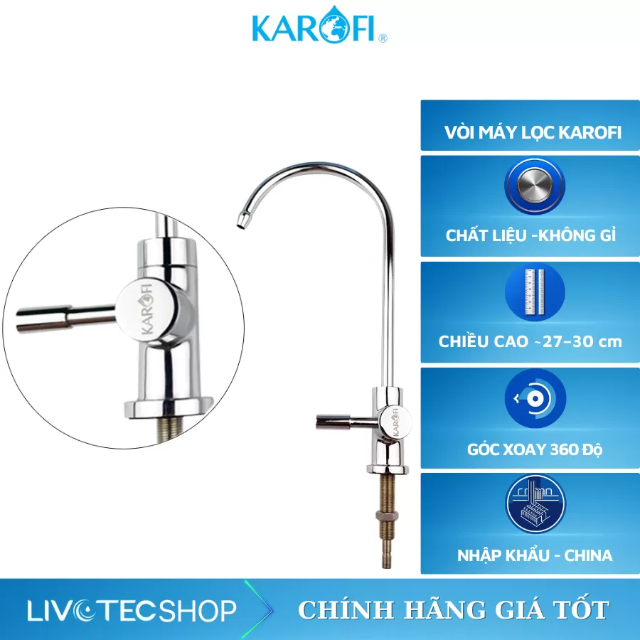 Vòi máy lọc nước Karofi  Chính Hãng