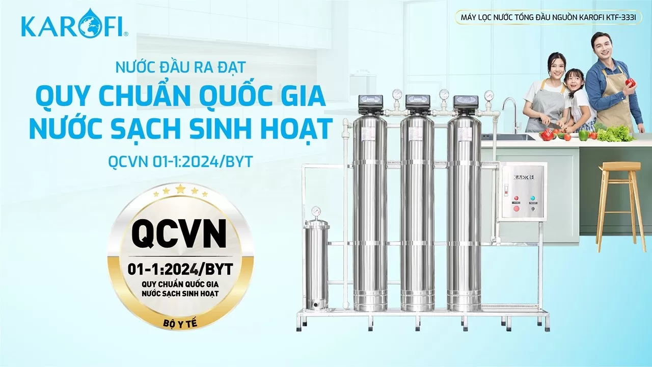 Chất lượng nước đạt chuẩn QCVN 01-1:2024/BYT