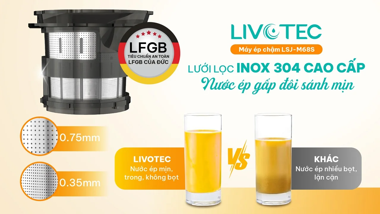 Bộ lọc Inox 304 an toàn