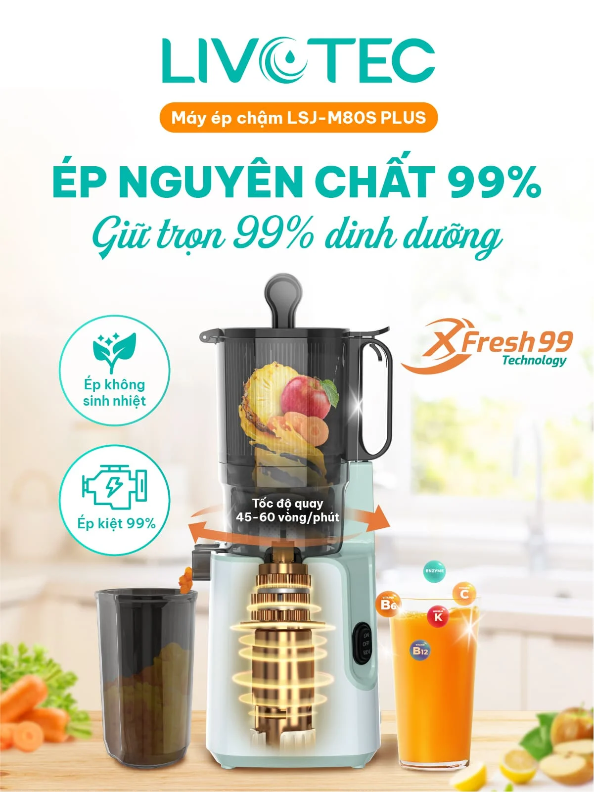 Công nghệ ép lạnh XFresh99