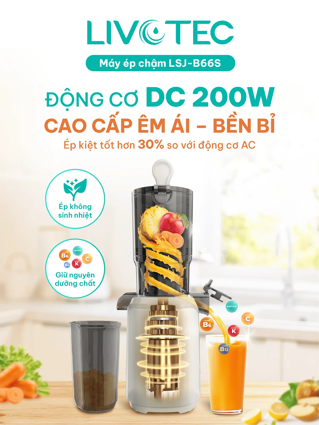 Êm ái – Bền bỉ – Tiết kiệm điện