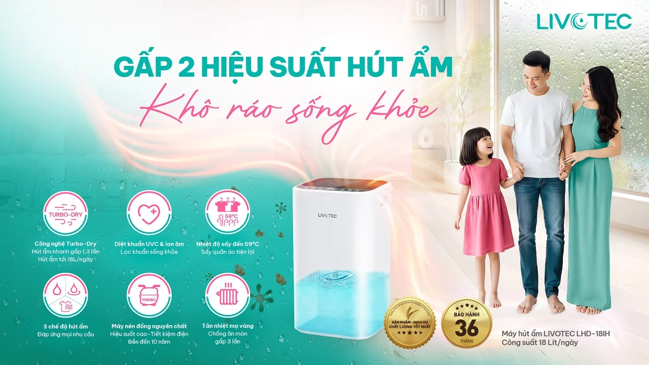 Máy hút ẩm Livotec