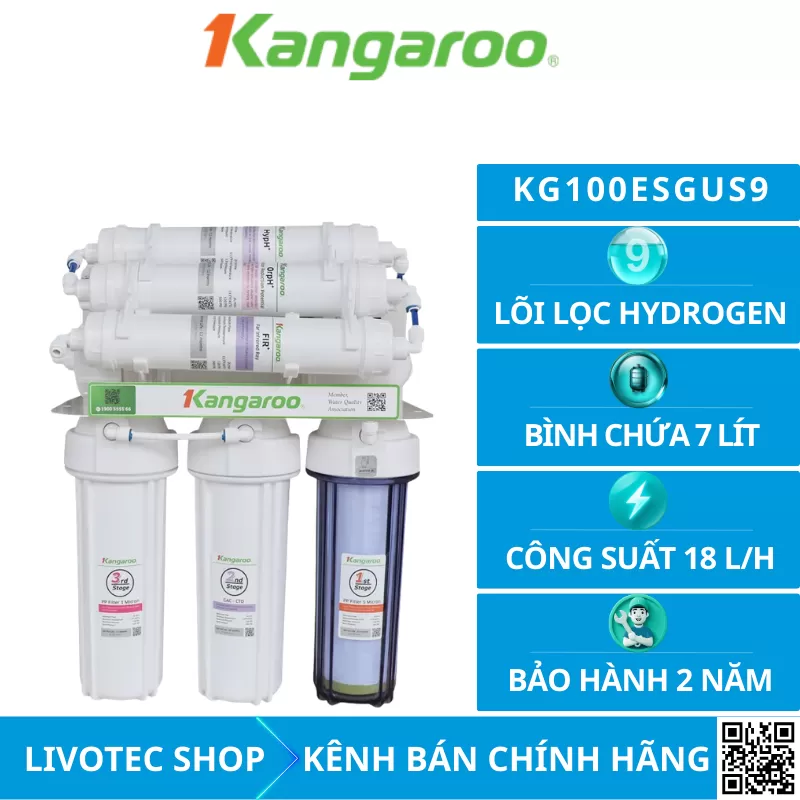Máy lọc nước Kangaroo Hydrogen KG100ESGUS9