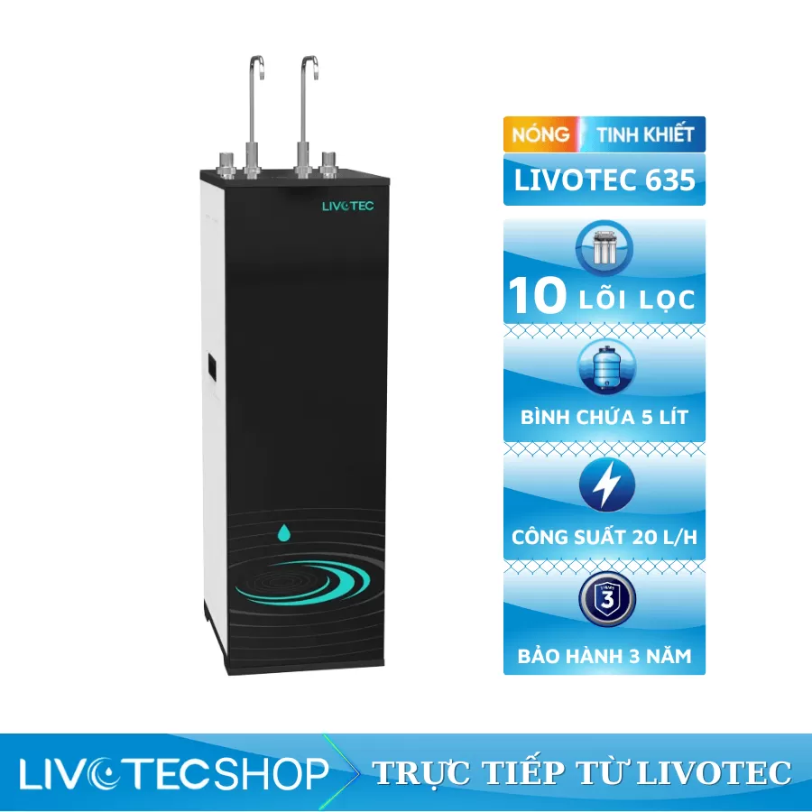 Máy lọc nước nóng nguội Livotec 635