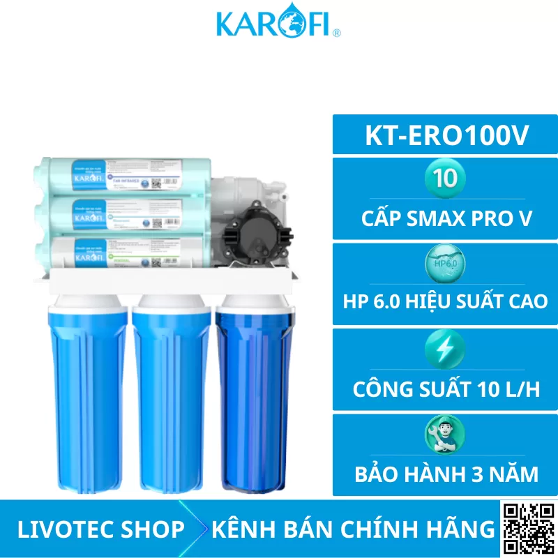 Máy lọc nước Karofi KT-ERO100V