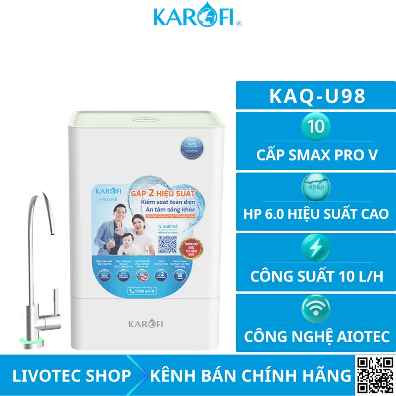 Máy lọc nước Karofi KAQ-U98