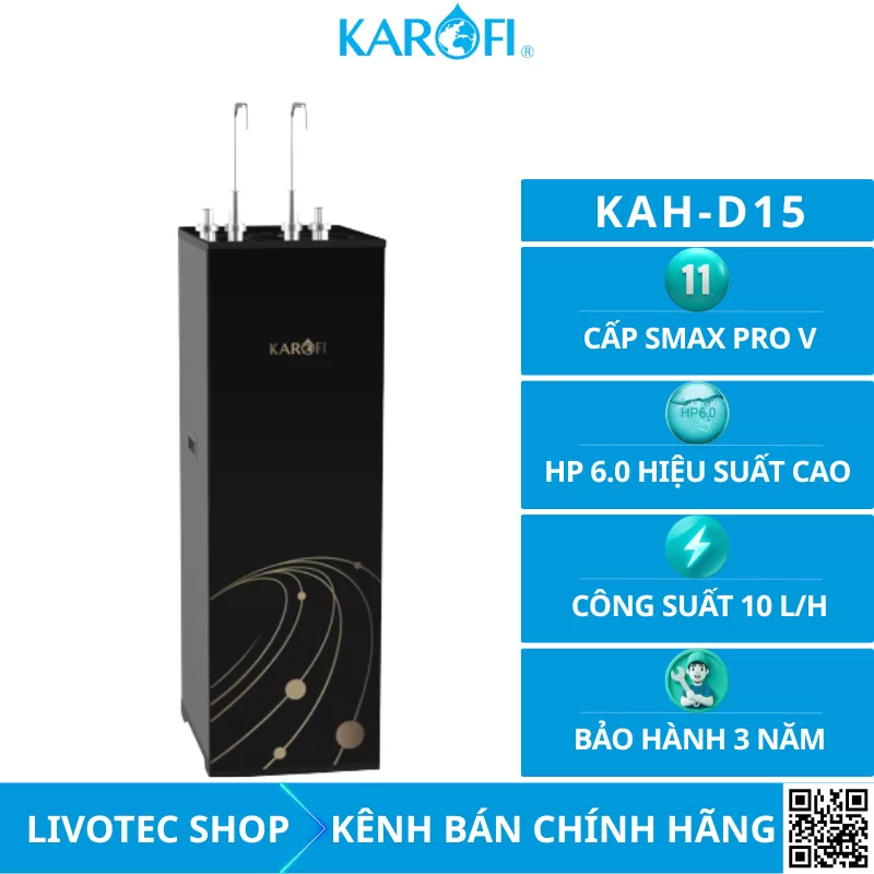 Máy lọc nước nóng nguội Karofi KAH-D15