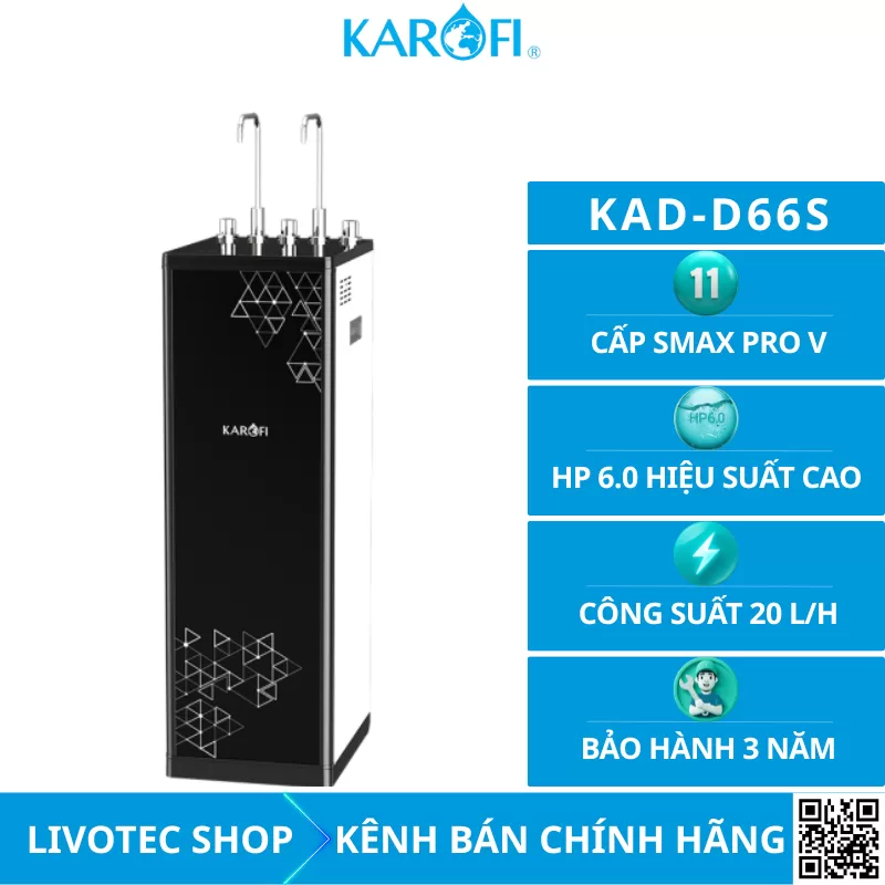 Máy lọc nước nóng lạnh Karofi KAD-D66S