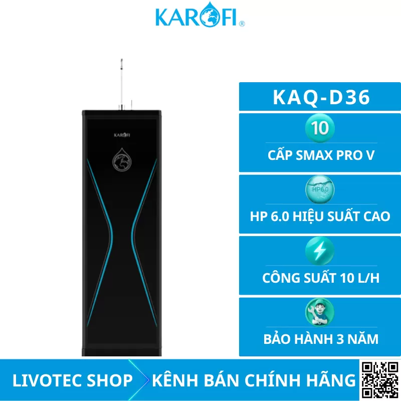 Máy lọc nước Karofi KAQ-D36