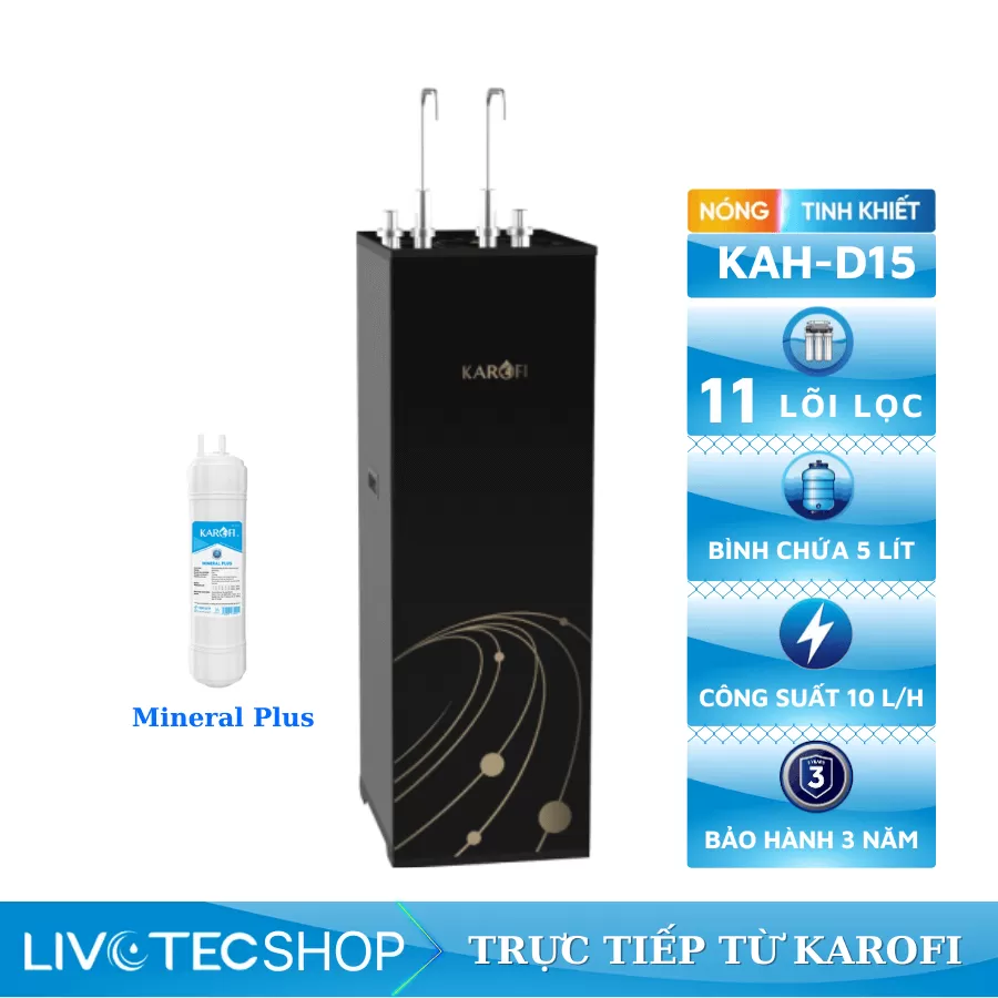 Máy lọc nước nóng nguội Karofi KAH-D15