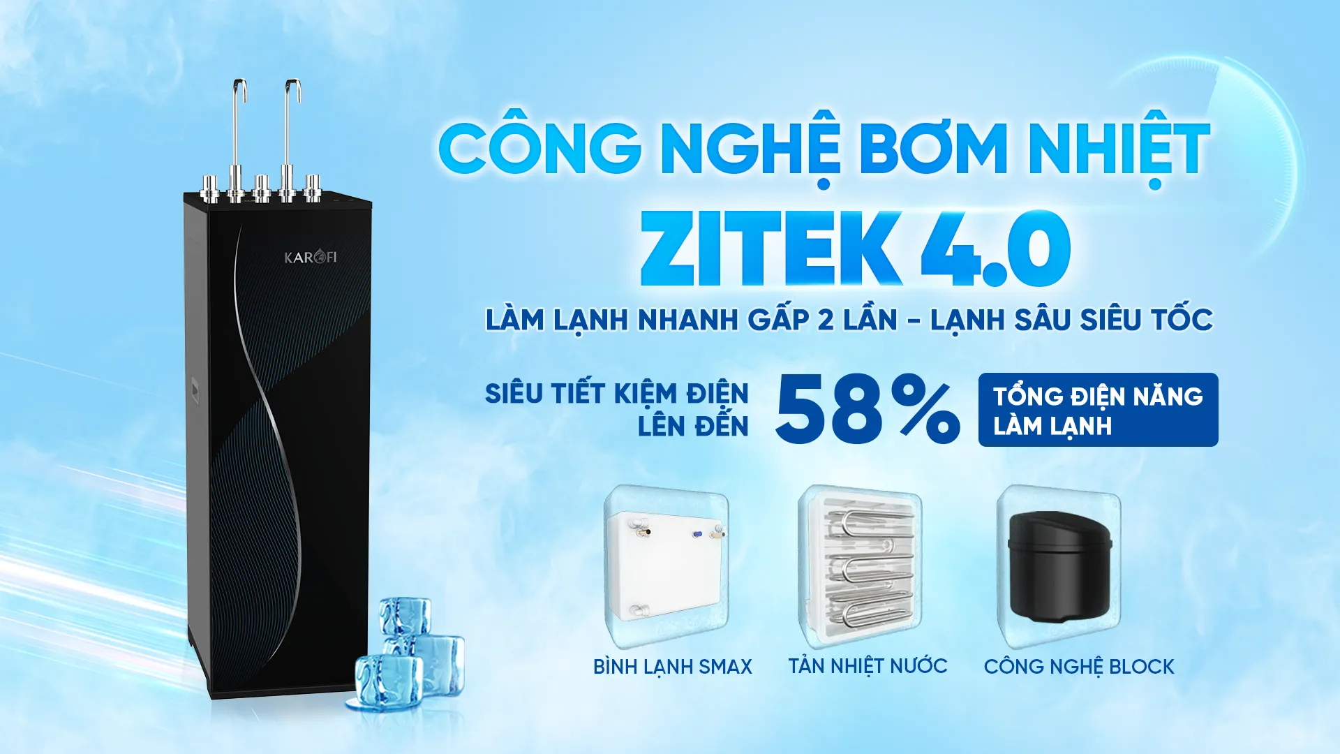 công nghệ Zitek làm lạnh hiện đại bậc nhất hiện nay