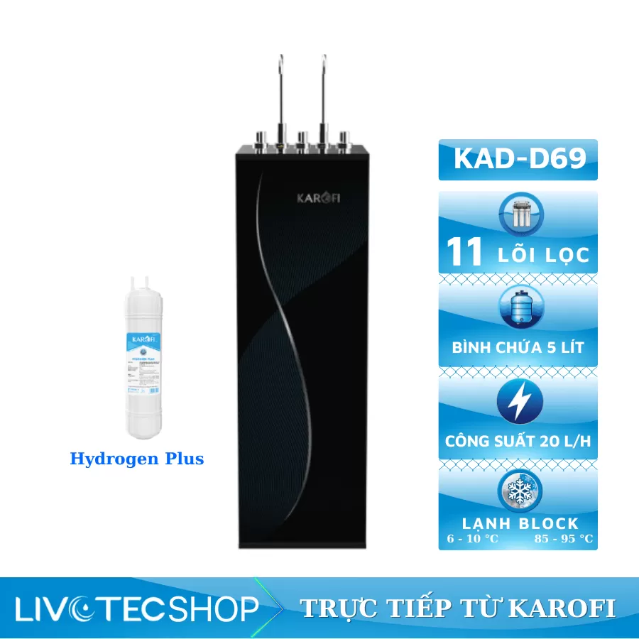 Máy lọc nước nóng lạnh Karofi KAD-D69