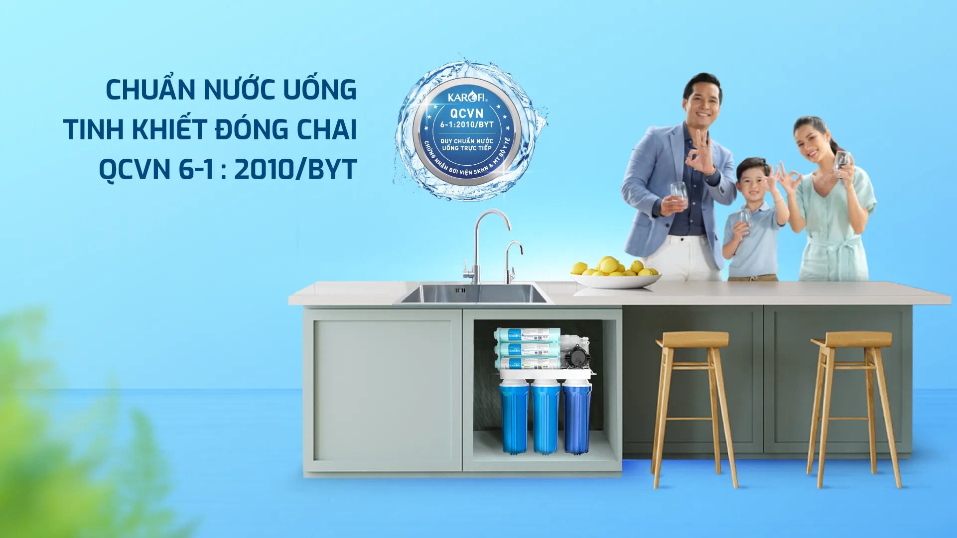 Chuẩn nước Uống trực tiếp đạt chuẩn Bộ Y Tế
