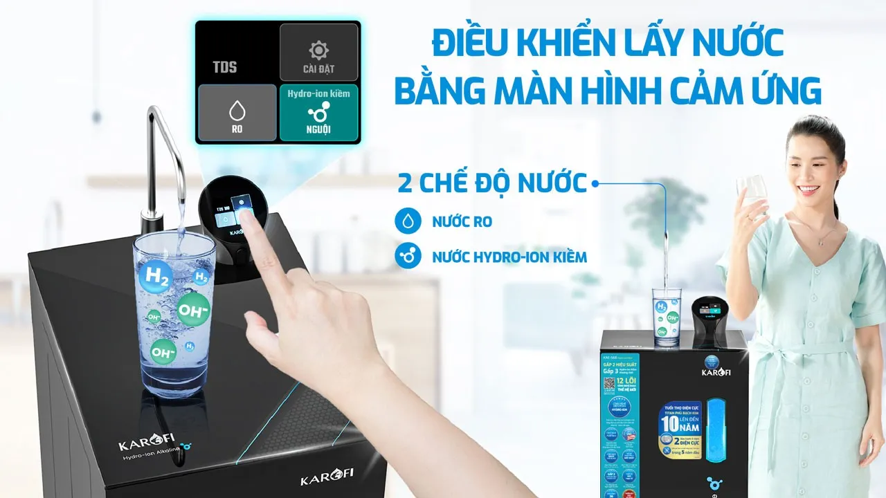máy lọc nước tủ đứng Karofi