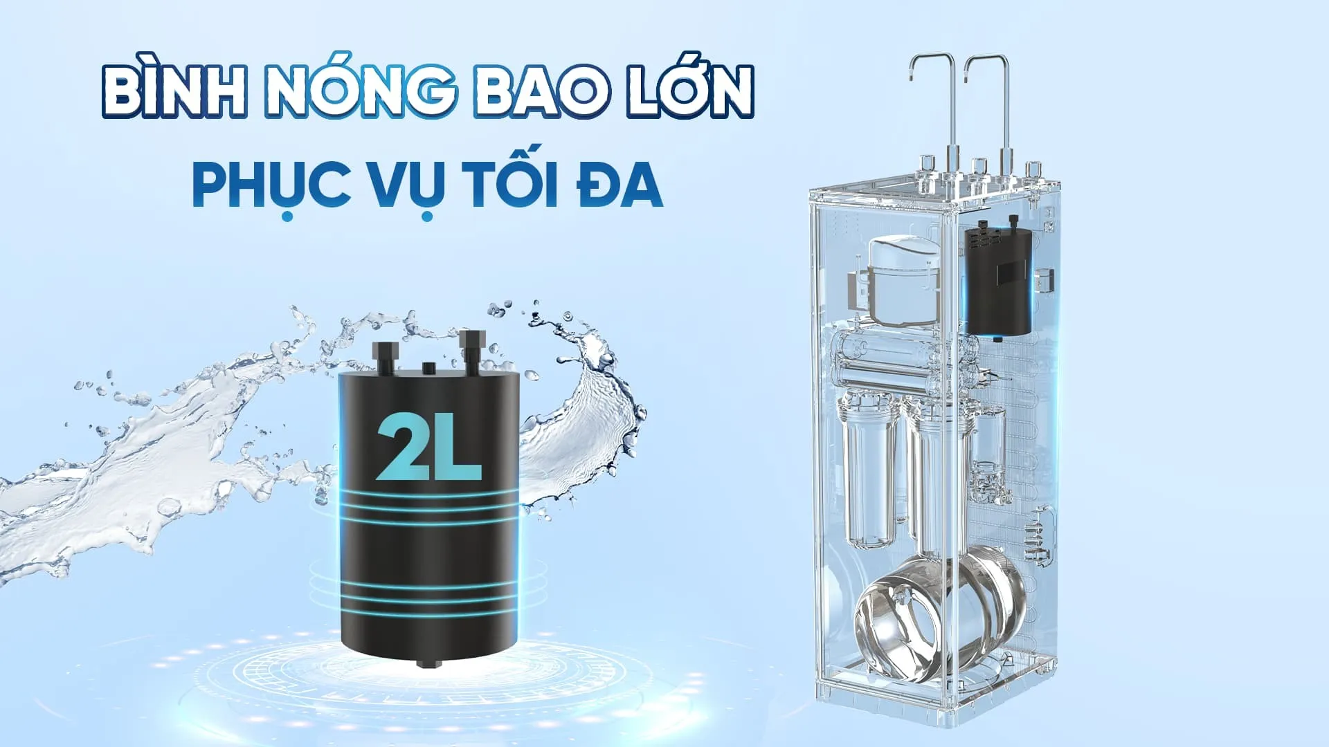 Máy lọc nước nóng nguội Karofi KAH-D10
