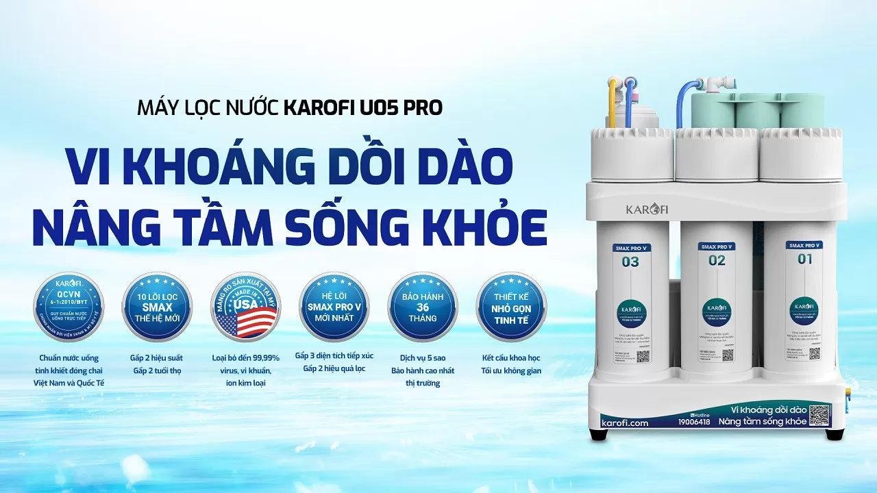 Máy lọc nước Karofi KAQ-U05 Pro