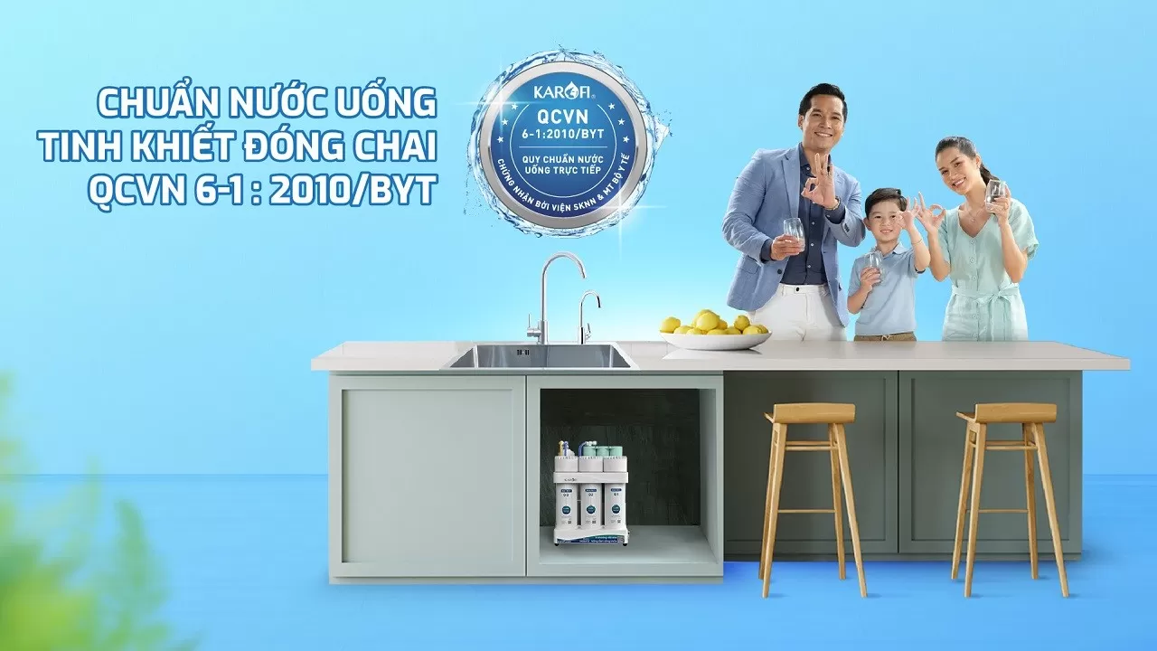 NƯỚC SAU LỌC ĐẠT CHUẨN NƯỚC UỐNG TINH KHIẾT ĐÓNG CHAI QCVN 6-1:2010/BYT