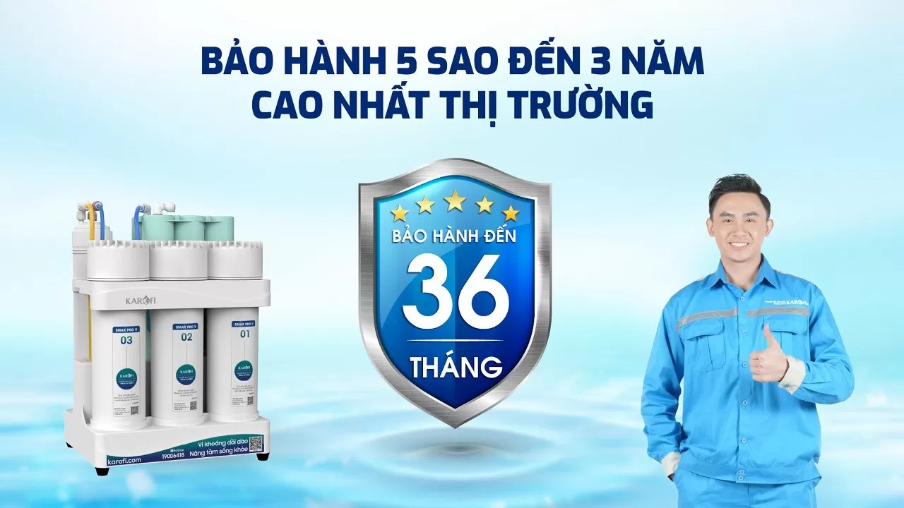 Thời gian bảo hành đến 3 năm