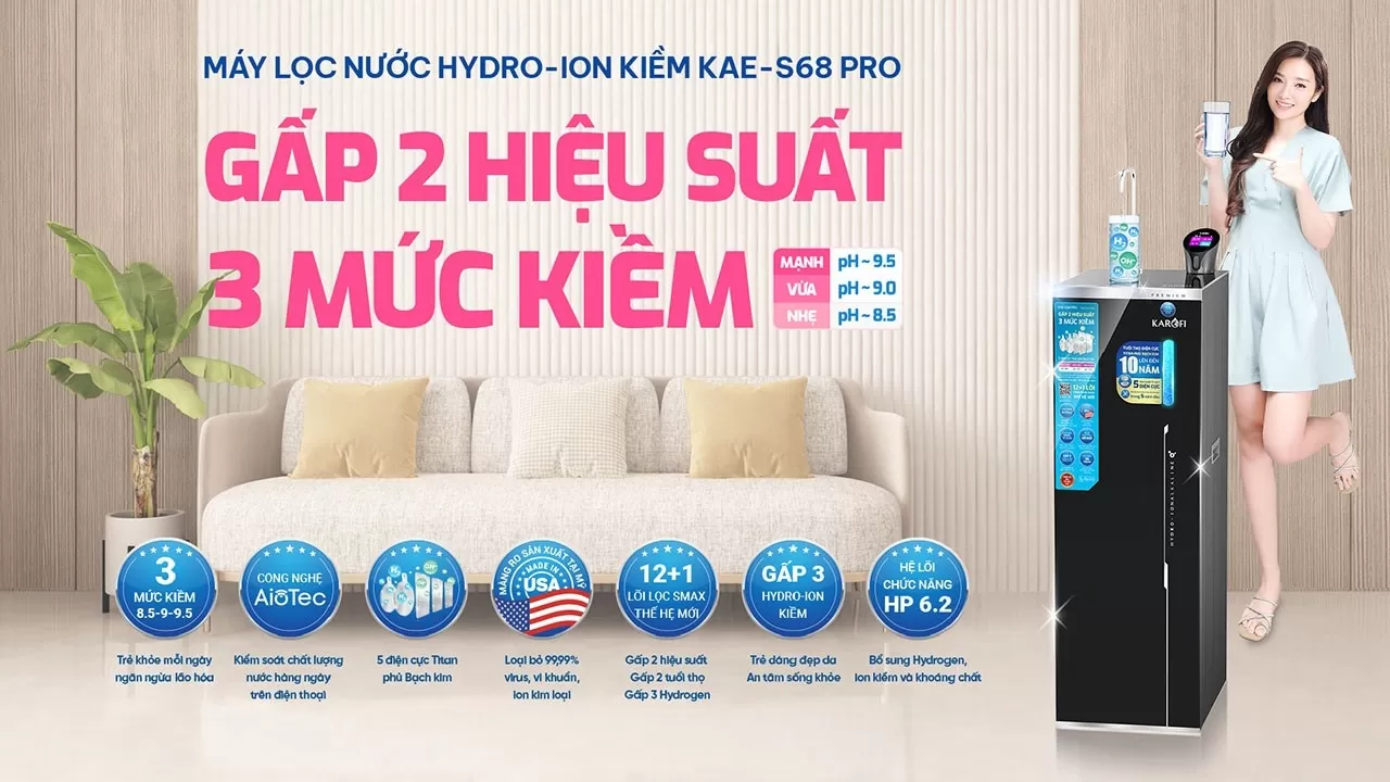 Máy lọc nước Karofi KAE-S68 PRO