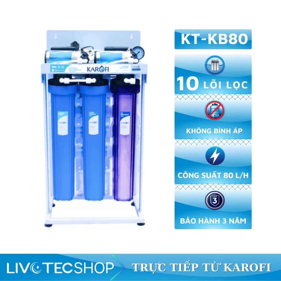 Máy lọc nước bán công nghiệp KT-KB80 80L/H Chính hãng