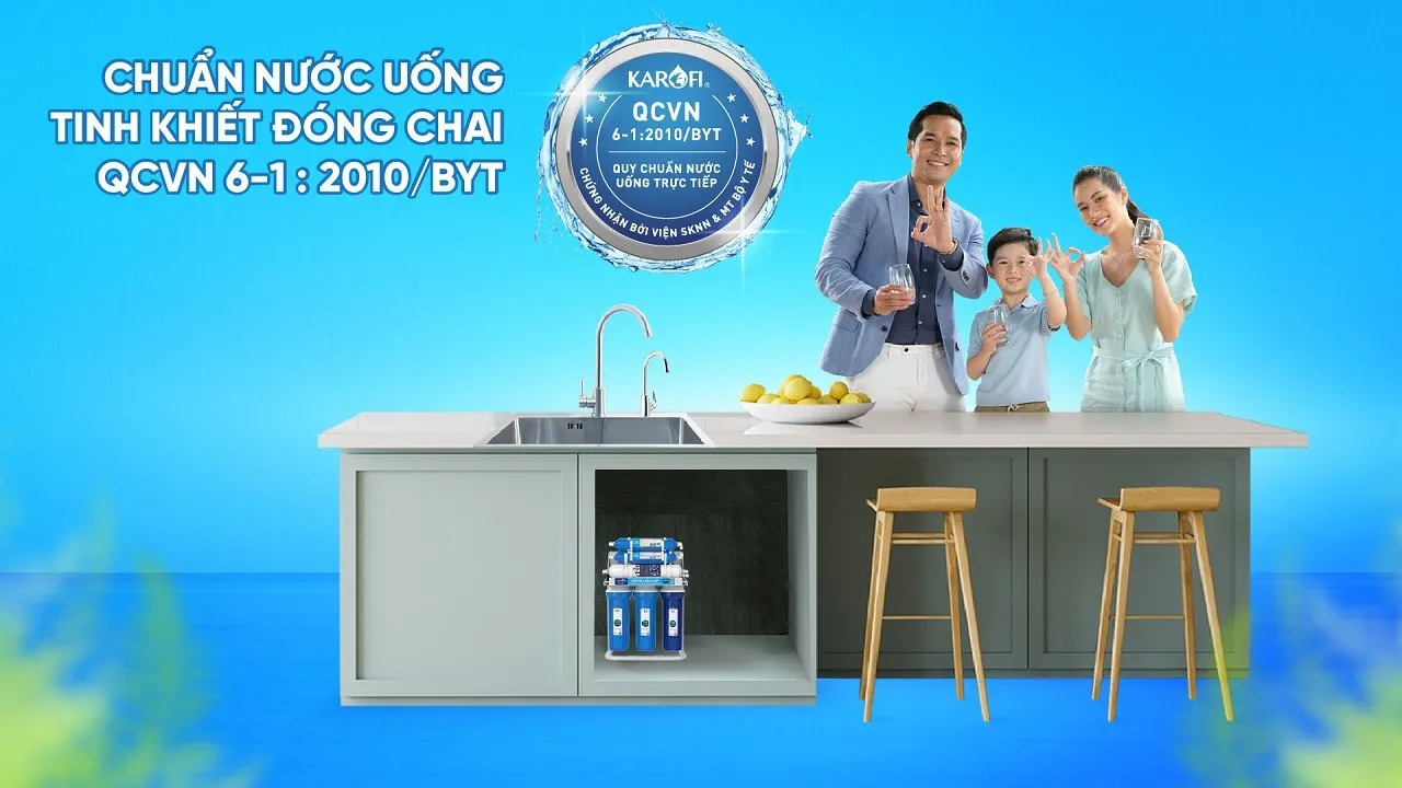 Nước sau lọc đạt chuẩn nước uống tinh khiết đóng chai