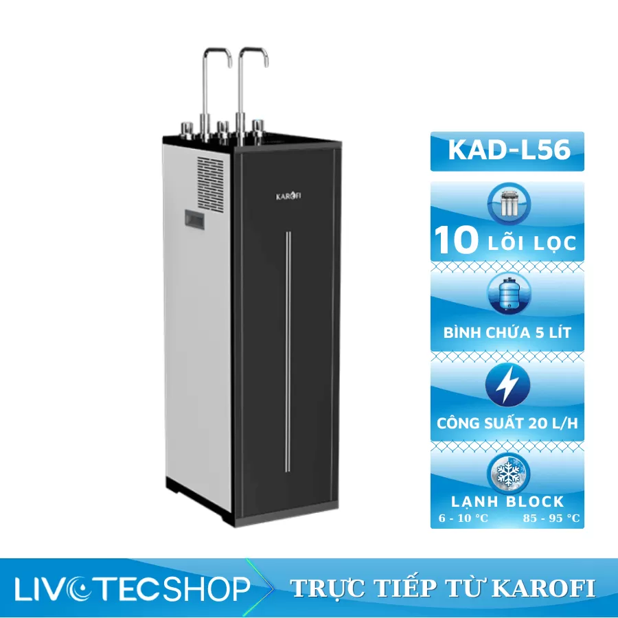Máy lọc nước nóng lạnh Karofi KAD-L56