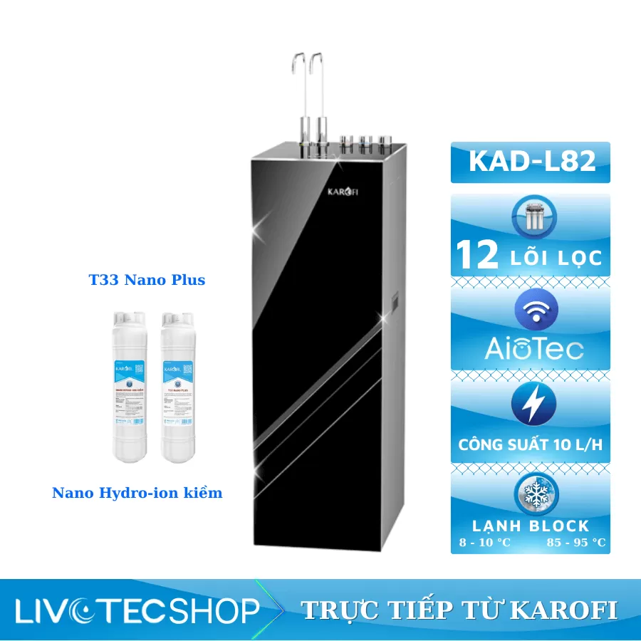 Máy lọc nước nóng lạnh Karofi KAD-L82
