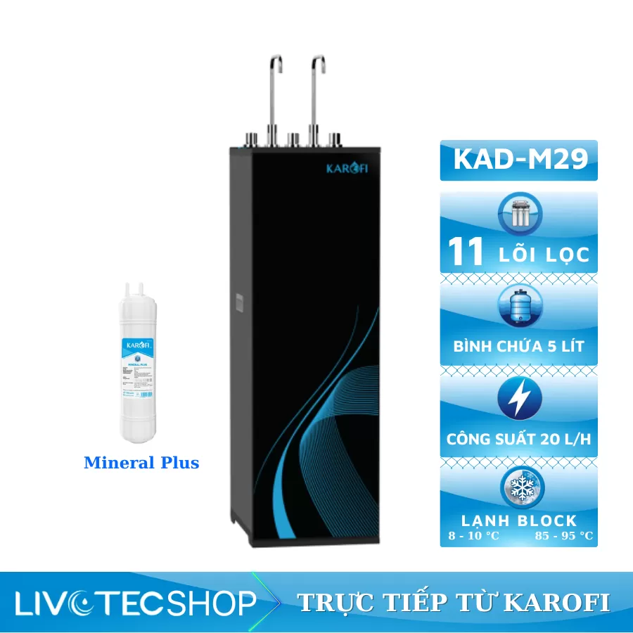 Máy lọc nước nóng lạnh Karofi KAD-M29