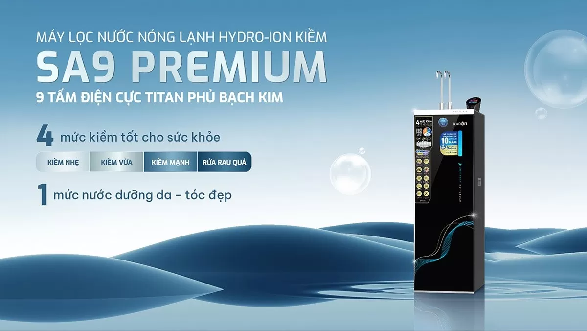 Máy lọc nước nóng lạnh Karofi SA9 PREMIUM