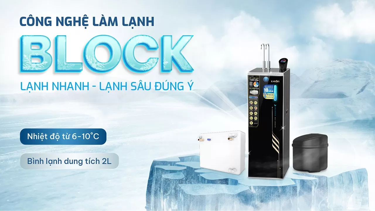 Máy lọc nước nóng lạnh Karofi SA8 PREMIUM