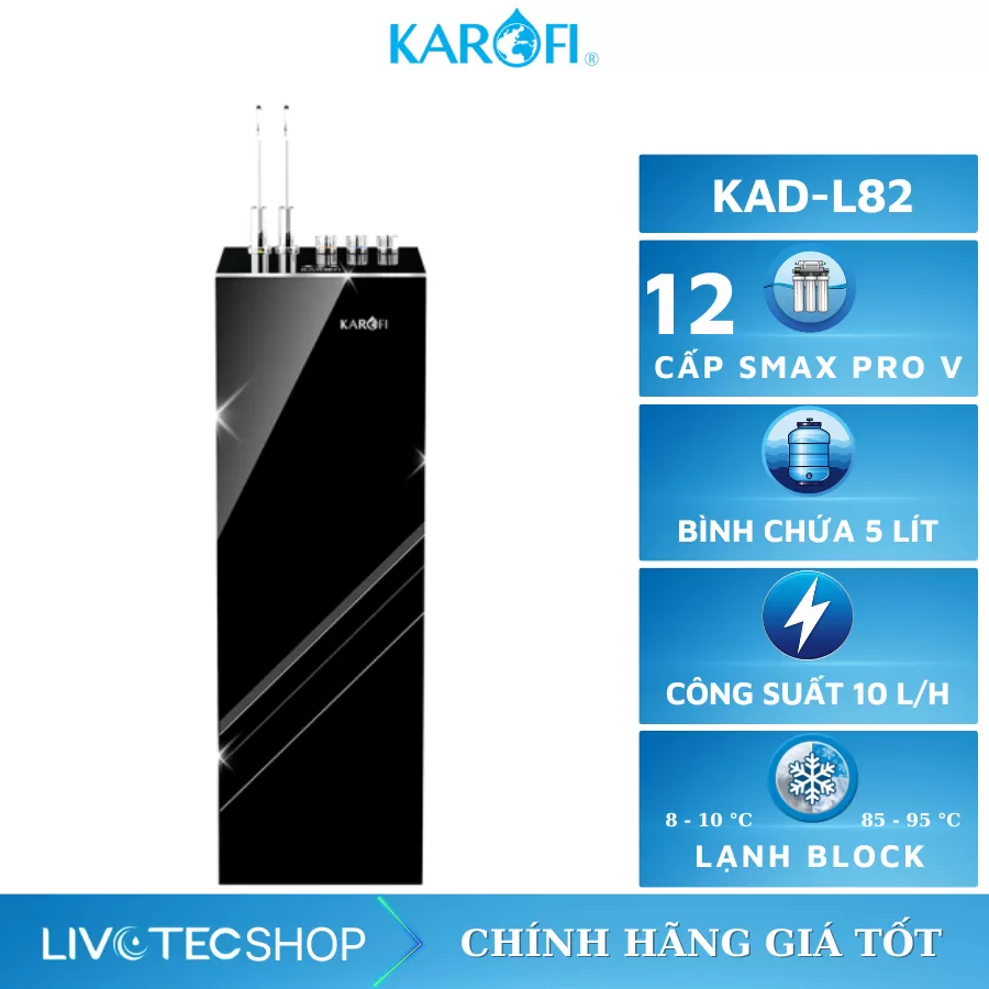Máy lọc nước nóng lạnh Karofi KAD-L82